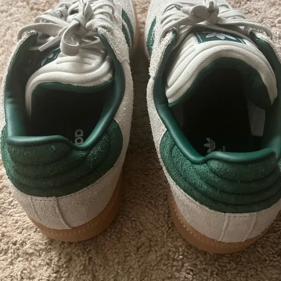 Adidas Men's White and Green Samba- NEW- Never Worn - Picture 7 of 7